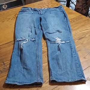 OLIVER LOGAN MENS JEANS DENIM Pants 36 DISTRESSED Worn Used Preowned Casual